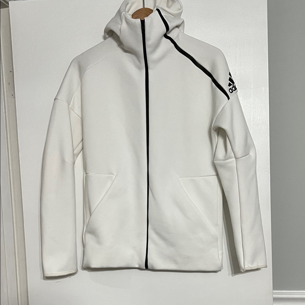 Adidas Men's Performance Jacket in White and Black